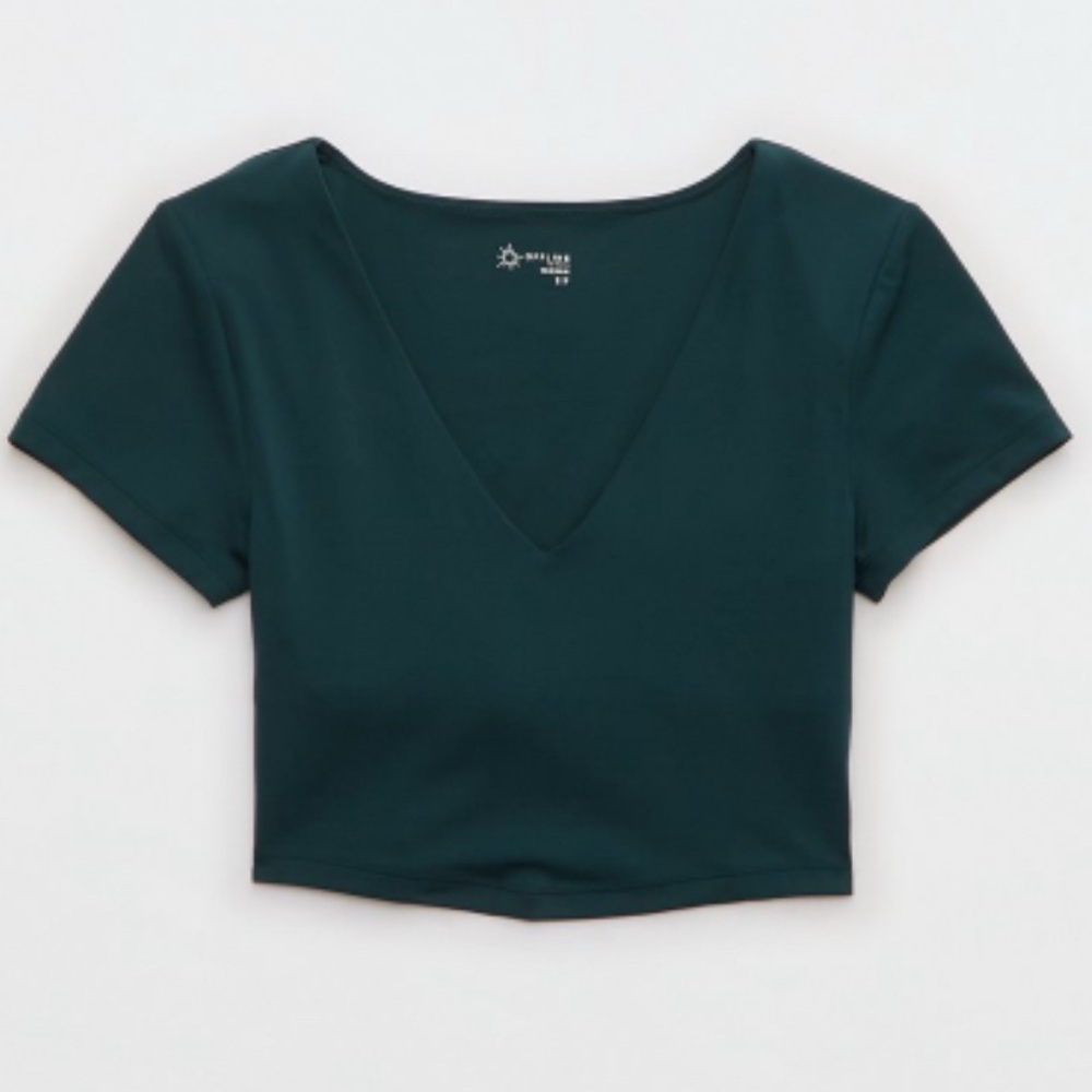 OFFLINE BY AERIE REAL ME V-NECK T-SHIRT